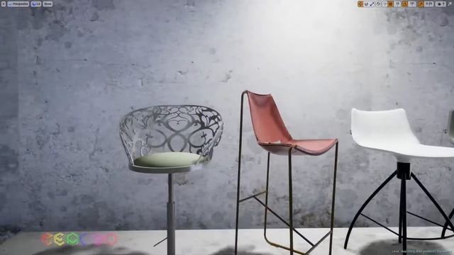 Real3D  Bar Chair pack