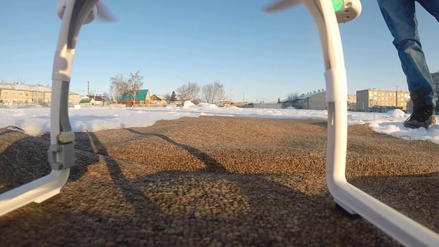 Первый пробный полёт на стадионе Сахарный Нурлат
