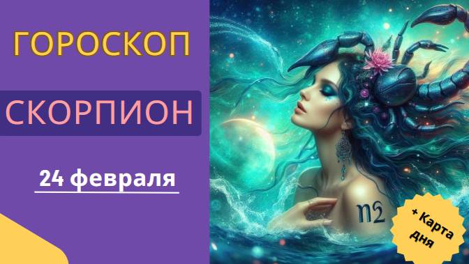 ♏ 24 февраля – Гороскоп на сегодня для Скорпиона 🦂