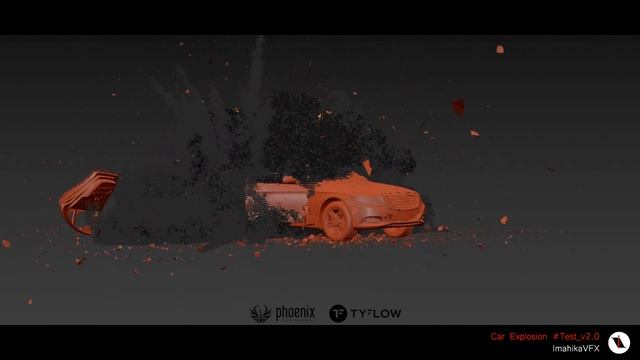 Car Explosion | tyFlow and Phoenix FD