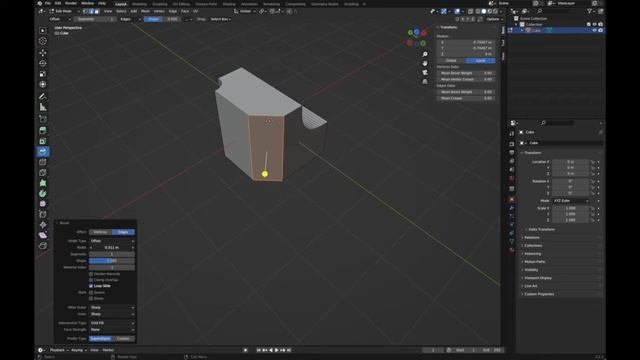 Blender tip: How to use the Bevel tool like a Pro to shape your 3D models - for Beginners