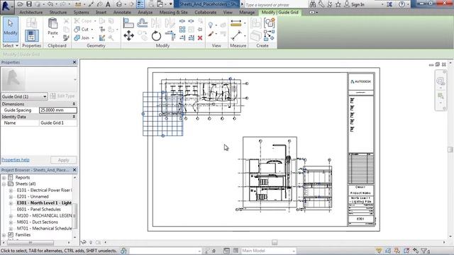 Learning Autodesk Revit MEP | 127  Guide Grids