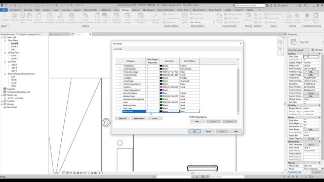 Custom lines in Revit 2019 [LR5M] (Quick review)