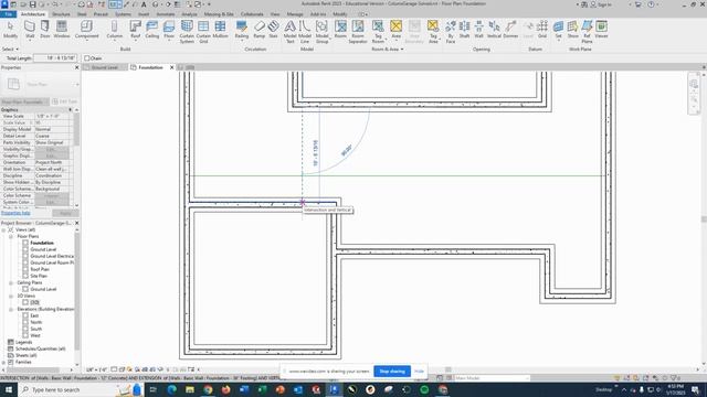 Revit- Adding Columns and Garage Foundation