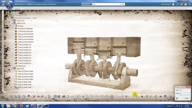 3DCS for CATIA V6 - Mechanical Engine Simulation