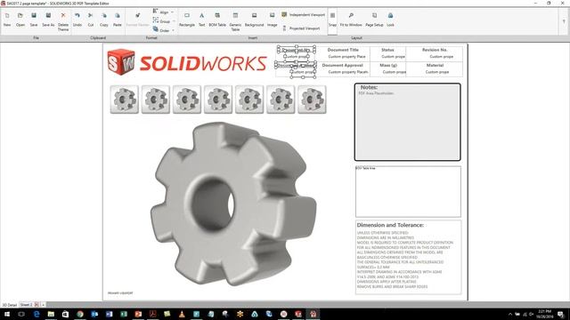 SOLIDWORKS MBD Tech Tip:  Templates and Outputs