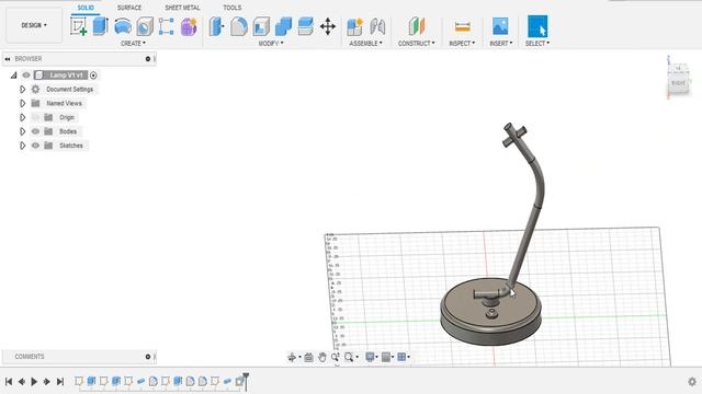 How To Design A Desk Lamp In Fusion 360