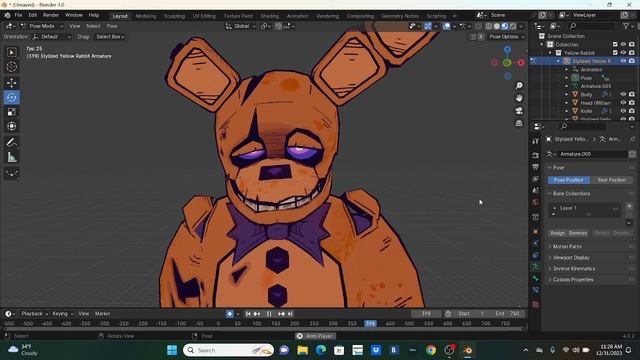 Spring bonnie trys sour candy (remade) (BLENDER/FNAF)