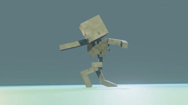 Minecraft blender skeleton test - team work