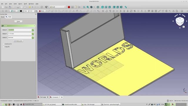 3D CAD Design with FreeCAD - Intermediate - Business Card Holder.