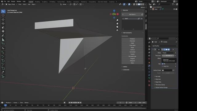 Strange Behaviour in Blender v3.2 / CAD Sketcher v0.24.0