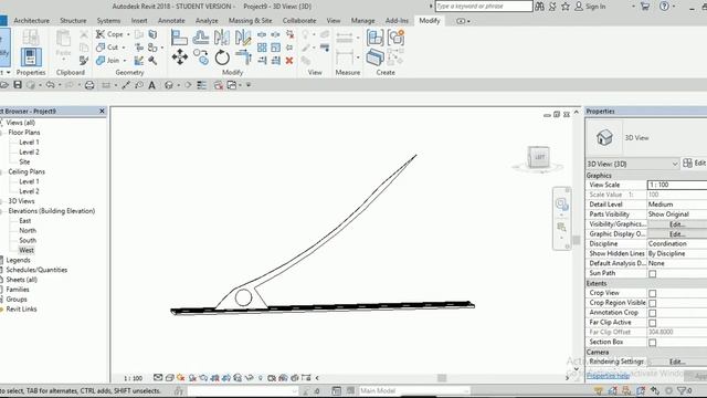 How to draw cable suspension bridge in Revit