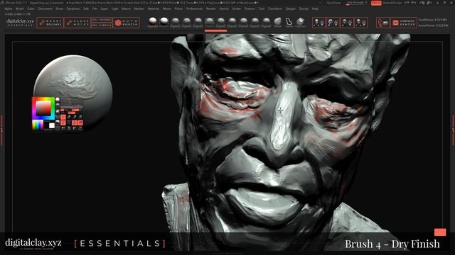 The Digital Clay Brushes - Sculpt like a real sculptor in Zbrush