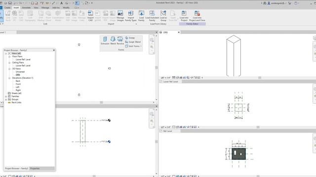 Revit 2023 basic Column family