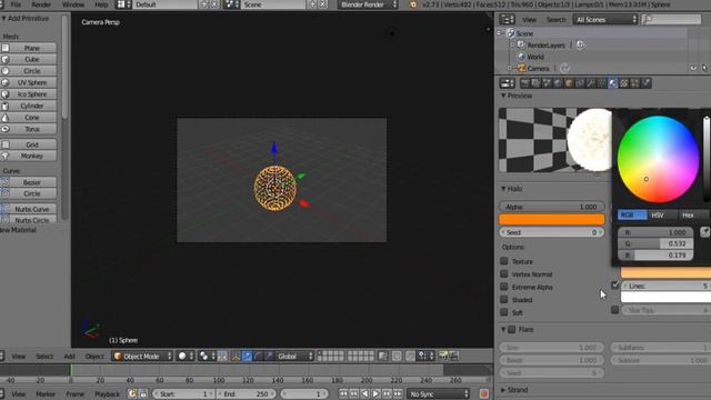 How to make sun in blender