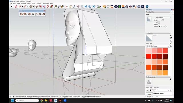 How to make and pose person in Sketchup