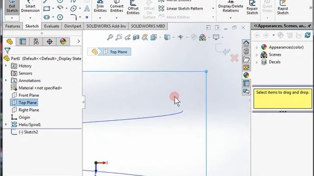 Creating Spring model with variable pitch in solidworks