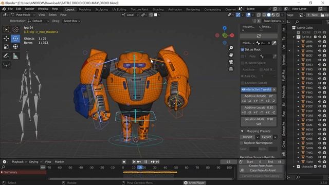 How to retarget auto-rig pro rig to a MIXAMO animation