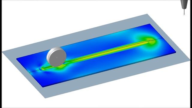 Post weld rolling (Abaqus)