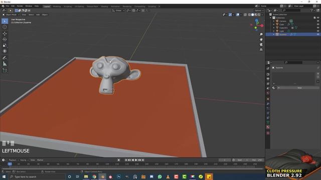 Cloth Pressure | Blender 2.92 | EASY