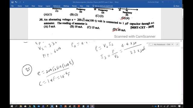 electromagnetic induction | previous 21 years questions solving | mht cet 2020 & 2021 Preparation