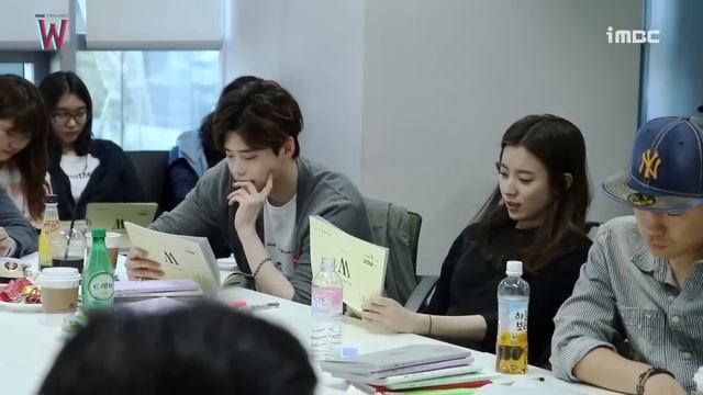 Script reading 'W' LeeJongSuk HanHyoJoo