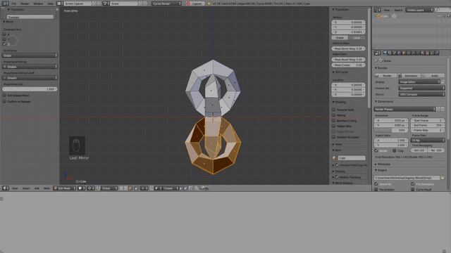 Twisted Knot Spiral (Blender)