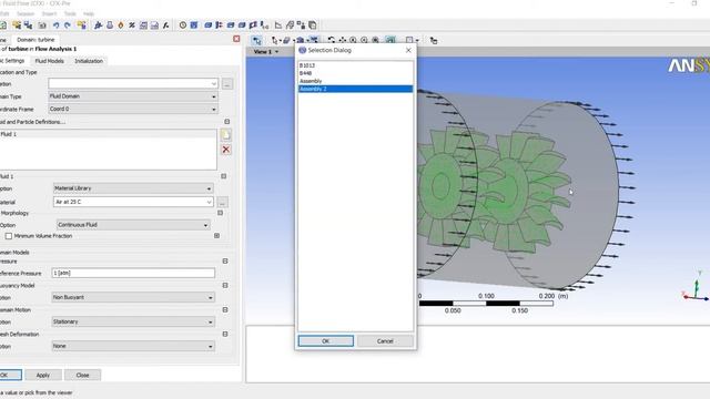 Flow in Double Turbine Assembly | Fluid-Flow-CFX. |ANSYS