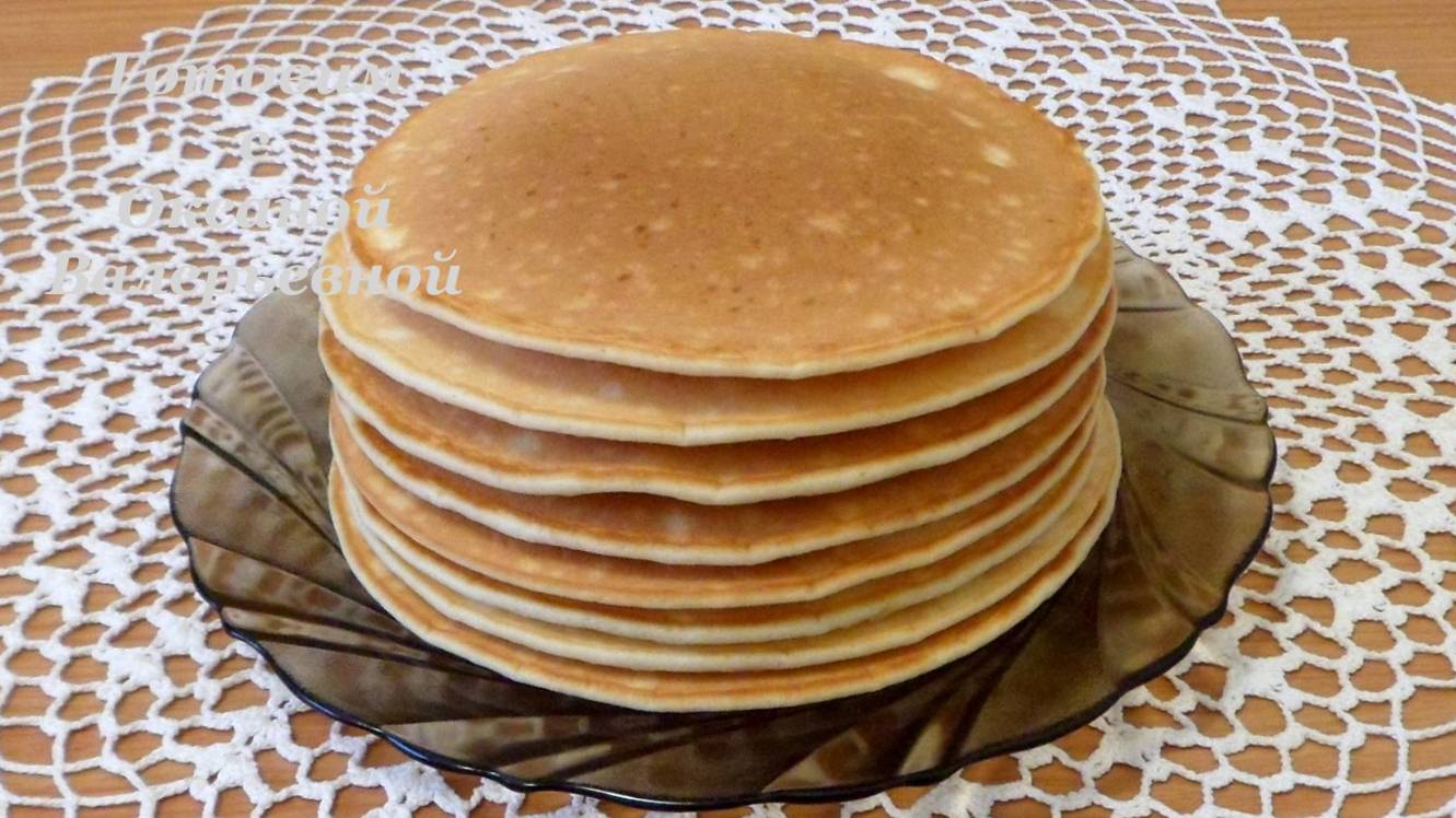 Пышные блины на кефире. Панкейки. Pancakes. Готовим с Оксаной Валерьевной.
