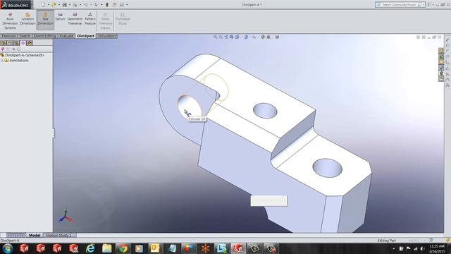 SOLIDWORKS Quick Tip - DimXpert