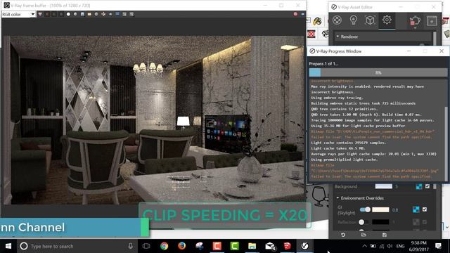 vray rendering for sketchup - Nice Living Room Rendering with V-ray 3.40.04 for sketchup 2017 July