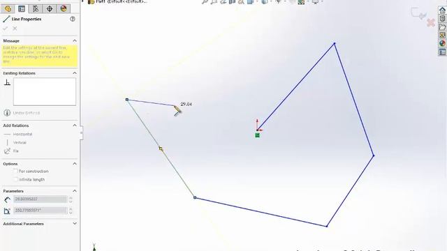 Solidworks 2020 || 2D Sketch || 3- Line on solidworks || Eng: Hesham Ahmed