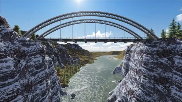 Railway bridge - Lumion 3D