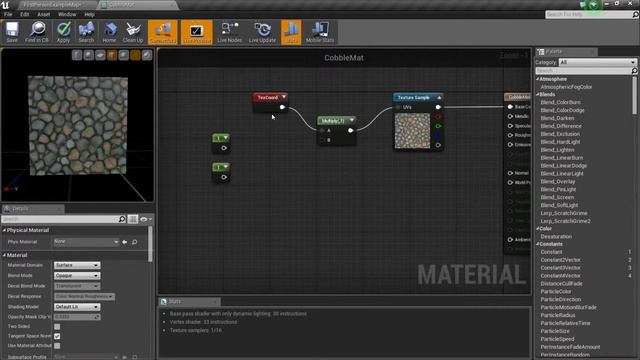 Material Quickshot: Controlling UV's in a Material Instance