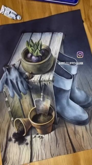 Акварельный натюрморт может быть и таким