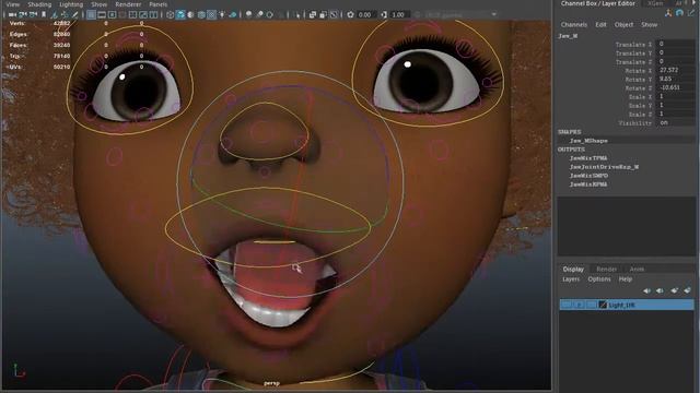 Cartoon Black Girl Rig Preview