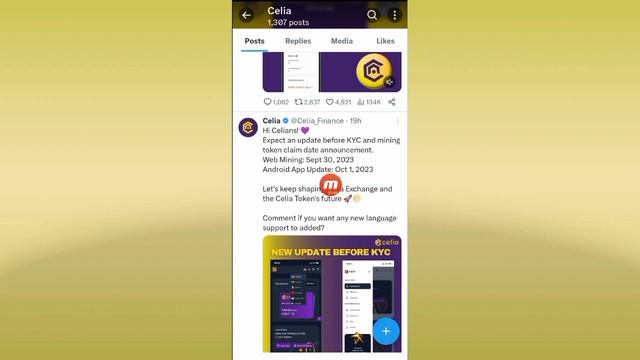 Celia Mining Listing Excahnge & Celia Kyc Verify Update
