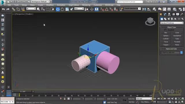 Tutorial 3Ds MAX, Basic 2: Create, selection & Tranform object