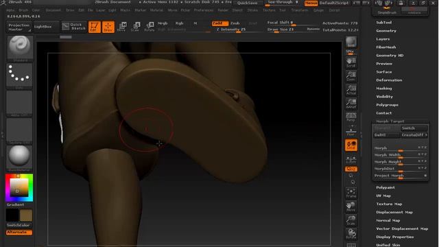 Zbrush tutorial : How To Create Shoe Sole Detailing In Zbrush Part 02