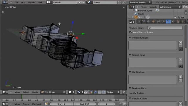 Text Objects in Blender