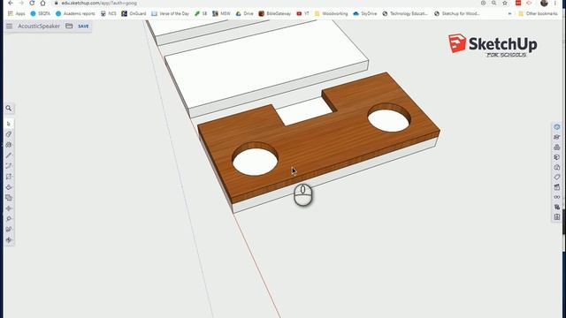 Acoustic Speaker 2  Phone Holder   Sketchup FS Tutorial