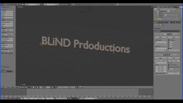 How to make text shatter in Blender