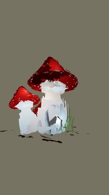 Грибы рисовка #3danimation #blender3d #greasepencil