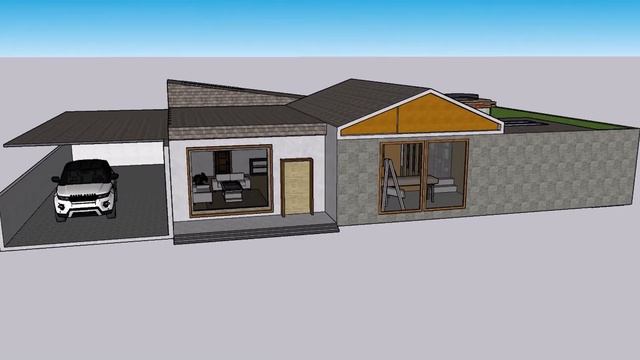 PROCOMMIT V12-Desain Rumah Modern Menggunakan Google Sketchup Pro 2021- Habrina -MAN 1 Pasuruan