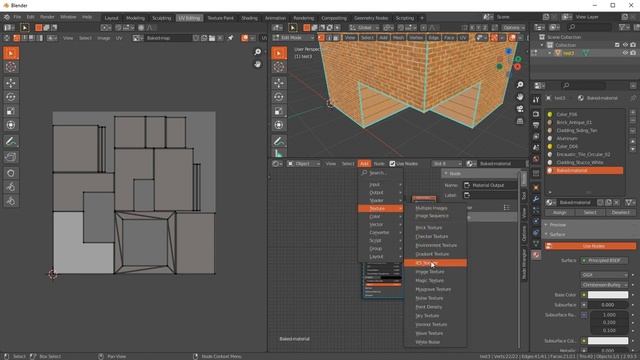 Baking multiple textures into one map | Blender