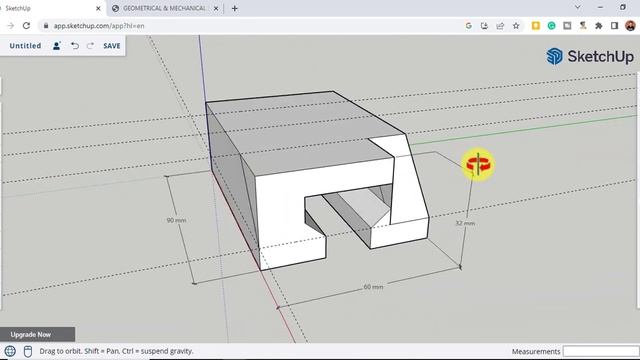 SketchUp tutorial ep2 สอนเขียนแบบวิศวกรรมด้วย SketchUp