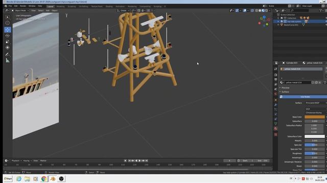 blender 2.8 Tutorial buld a coastguardship part 4
