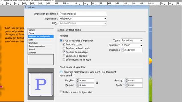 InDesign CS4 : Créer un PDF pour impression