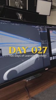 Day 27 of 100 days of blender - 1hr 37min. #blender #blender3d #100daychallenge