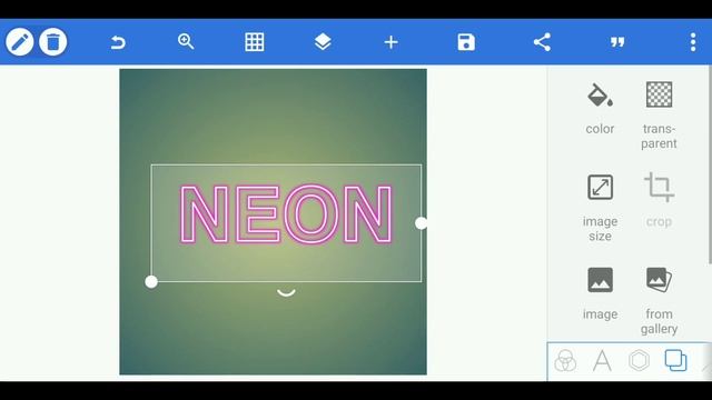 How to make neon text